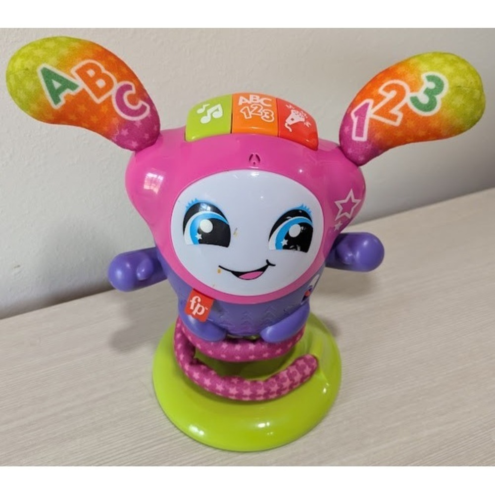 Fisher-Price DJ Bouncin Beats Interactive Musical Learning Toy Light Music Works